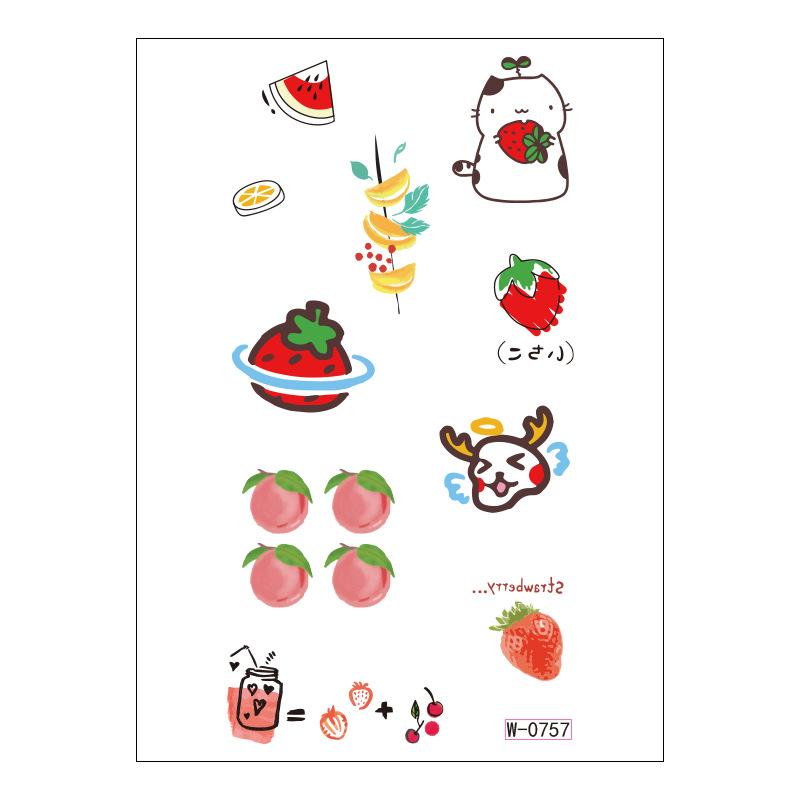 

Beauty Sticker Cartoon Tattoo Sticker Flower Lasting Disposable Tattoo Sticker Waterproof Tattoo Sticker 75*140mm