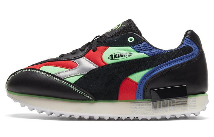 PUMA Future Rider King Trainers  Black Green Red  374459-01 35.5