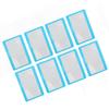 20PCS Magnifying Glass Card Portable Clear Lens Blue Frame Credit Card Size Magnifier for Stamp Collectors