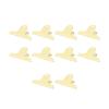 10pcs Metal  Clip Multipurpose Strong Grip Large Paper  Clips for Office School Yellow