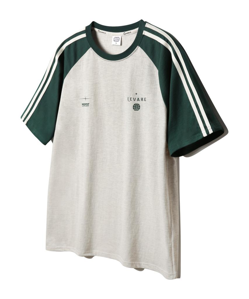 ALVINCLO Manifest Raglan Color Block Track Oversized Short Sleeve Tee Ast4710 (5 Colors)