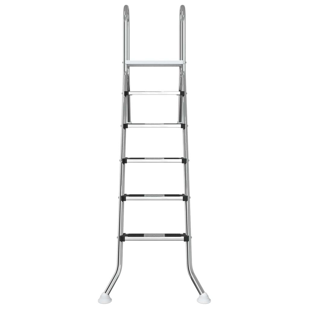 Pool Ladder for Semi Inground Pools 222 X 128 Cm 5 Step