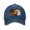 Bald Eagle with Flag Baseball Cap Tactical Cap Anime Hat Fishing Cap Snapback Luxury Women Unisexs