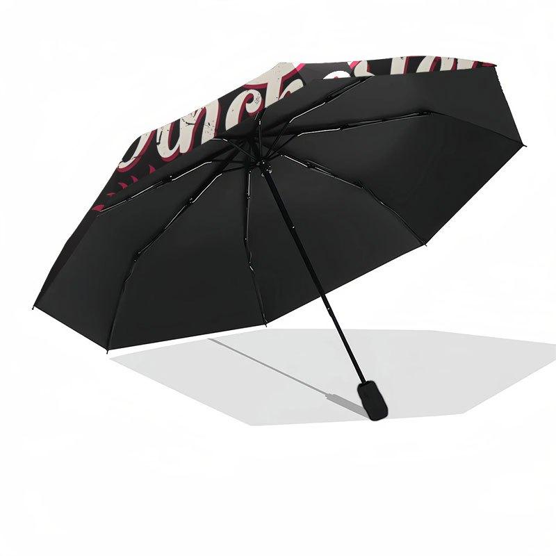 1pc Supernatural Automatic Opening/Closing Umbrella with Convenient Three-Fold Design, 8 Iron Ribs - for Outdoor Daily UseA30