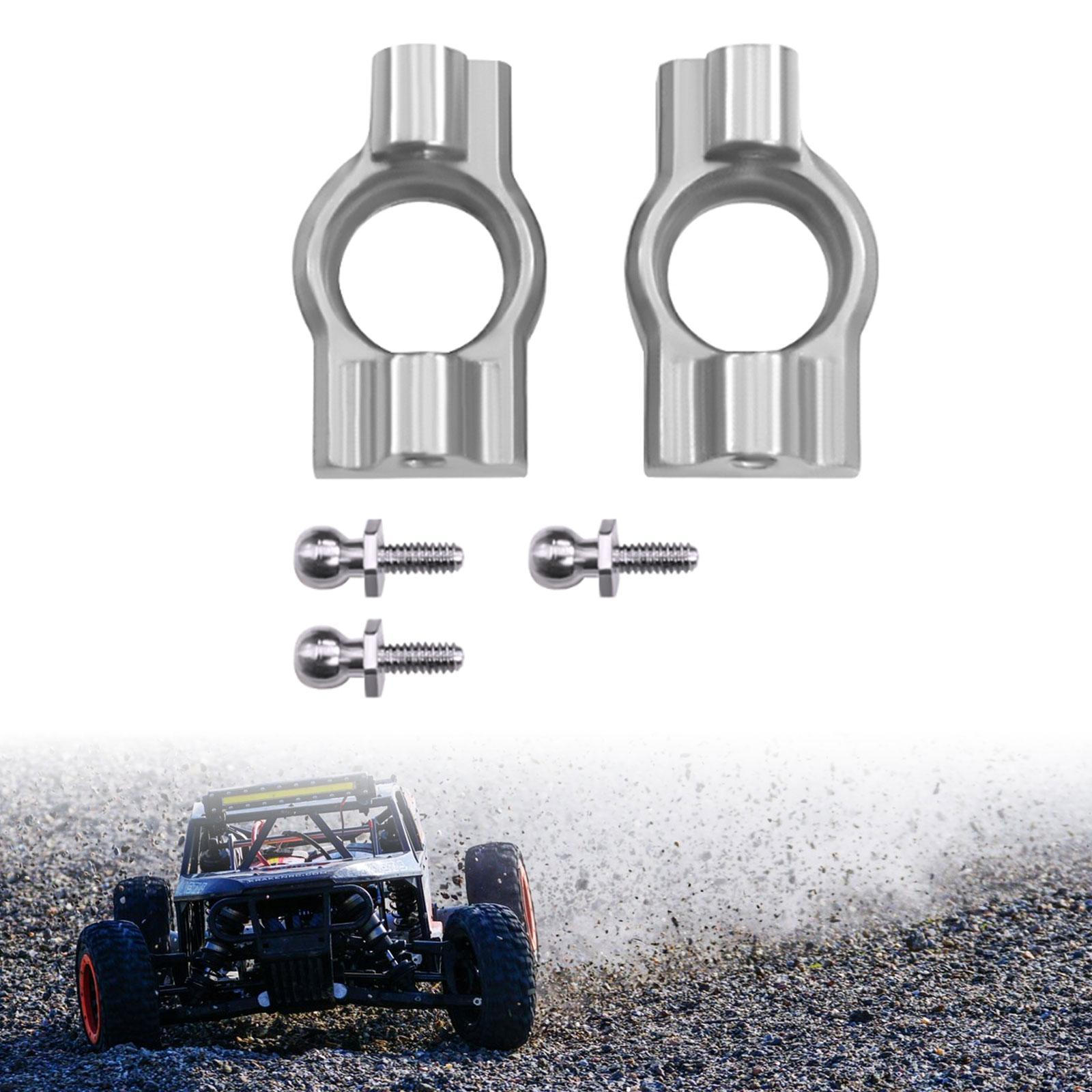 

RC Caster Blocks 1:24 Professional Direct Replaces Upgrades Parts Front for Car Vehicles Crawler срібний