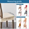 Waterproof Elastic Chair Seat Cushion Covers for Dining Chairs Washable Stretch Seat Protectors for Dining Room Party Banquet