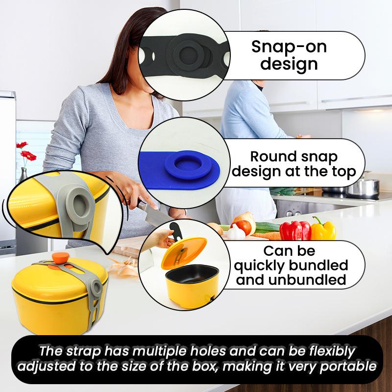 3Pcs Silicone Pot Lid Elastic Band Reusable Lunch Box Strap Holder Suitable Universal Clay Pots Curtains Bowls Latch Strap Ties