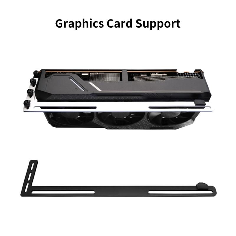 Vertical Graphics Card GPU Support Video Card Sagging Holder Bracket L Shape GPU Support Bracket for Desktop PC