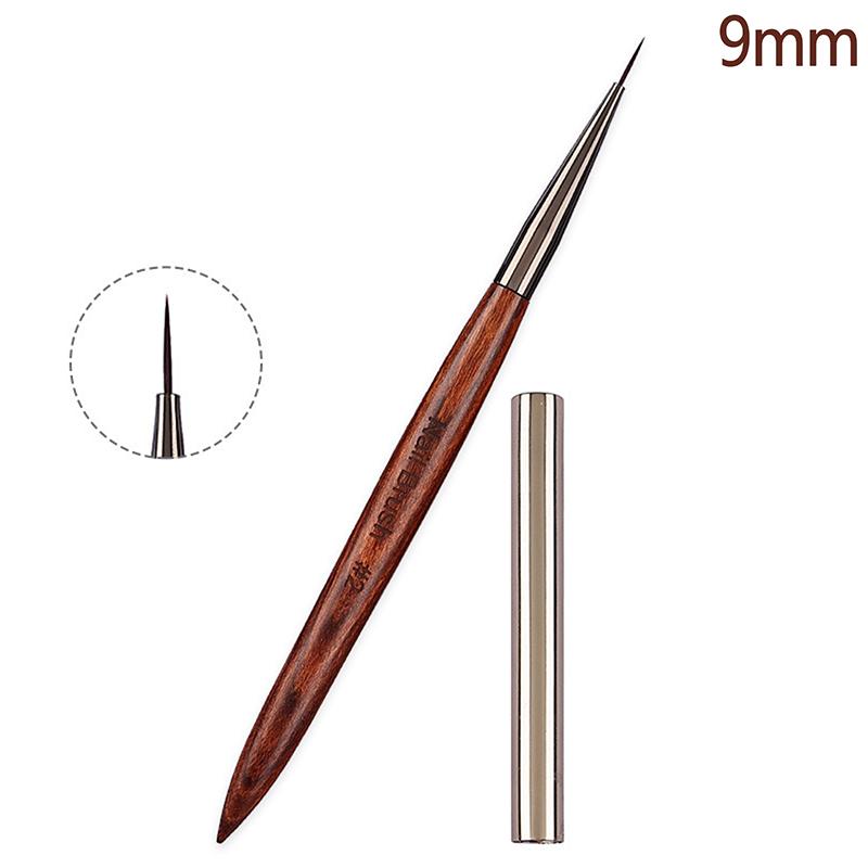 1Pcs Manicure Pen Sandalwood Rod Pull Line Painting Flower Hook Line Painting Gradient Smudge Light Therapy Brush Nail Art Tools