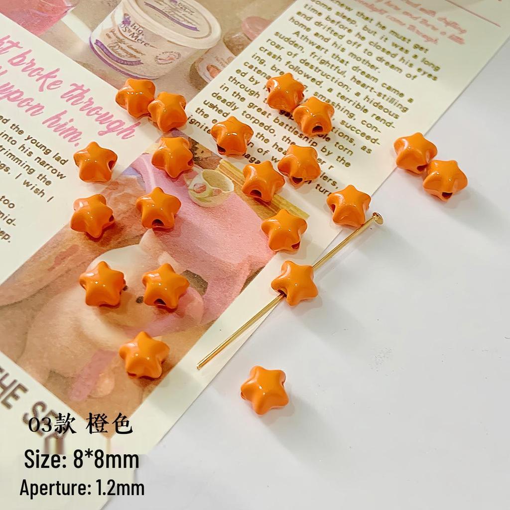 Colorful Star Alloy Beads for DIY Phone Chain Accessories & Layered Hand Creations