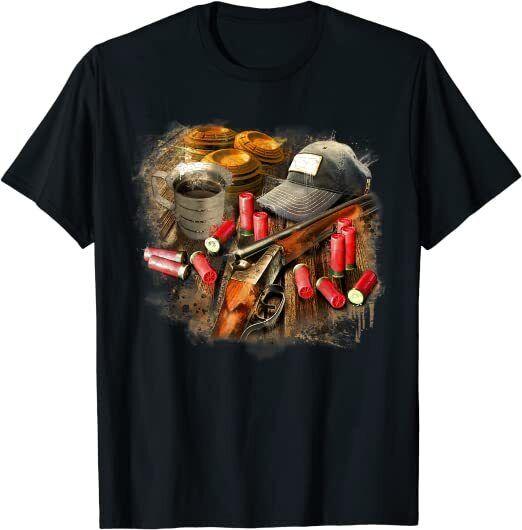

Trap Clays Skeet Shotgun Hat Design Лучшая футболка унисекс S