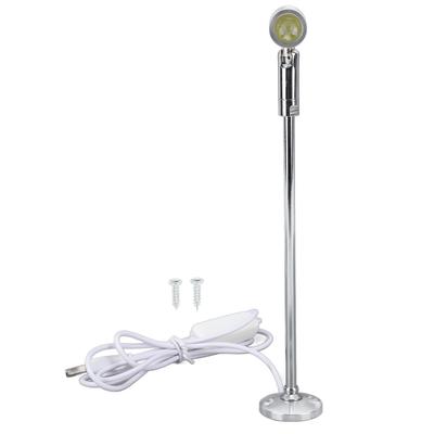 Spot LED pour vitrine debout Spot d'affichage de bijoux Spot debout Mini en aluminium alimenté par USB