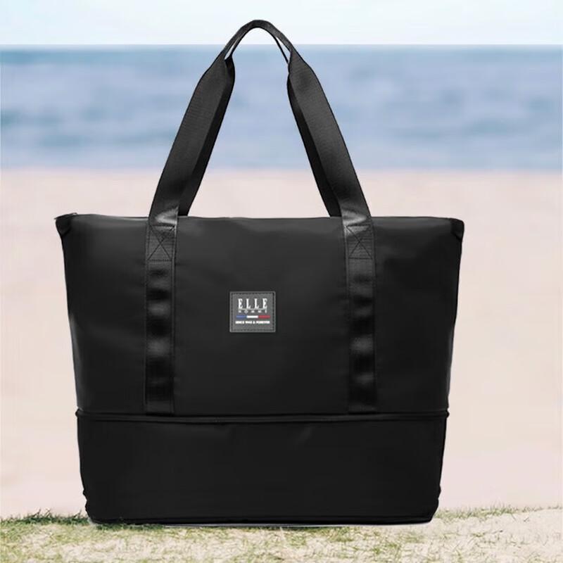 ELLE HOMME Large Capacity Travel Gym Duffel Bag