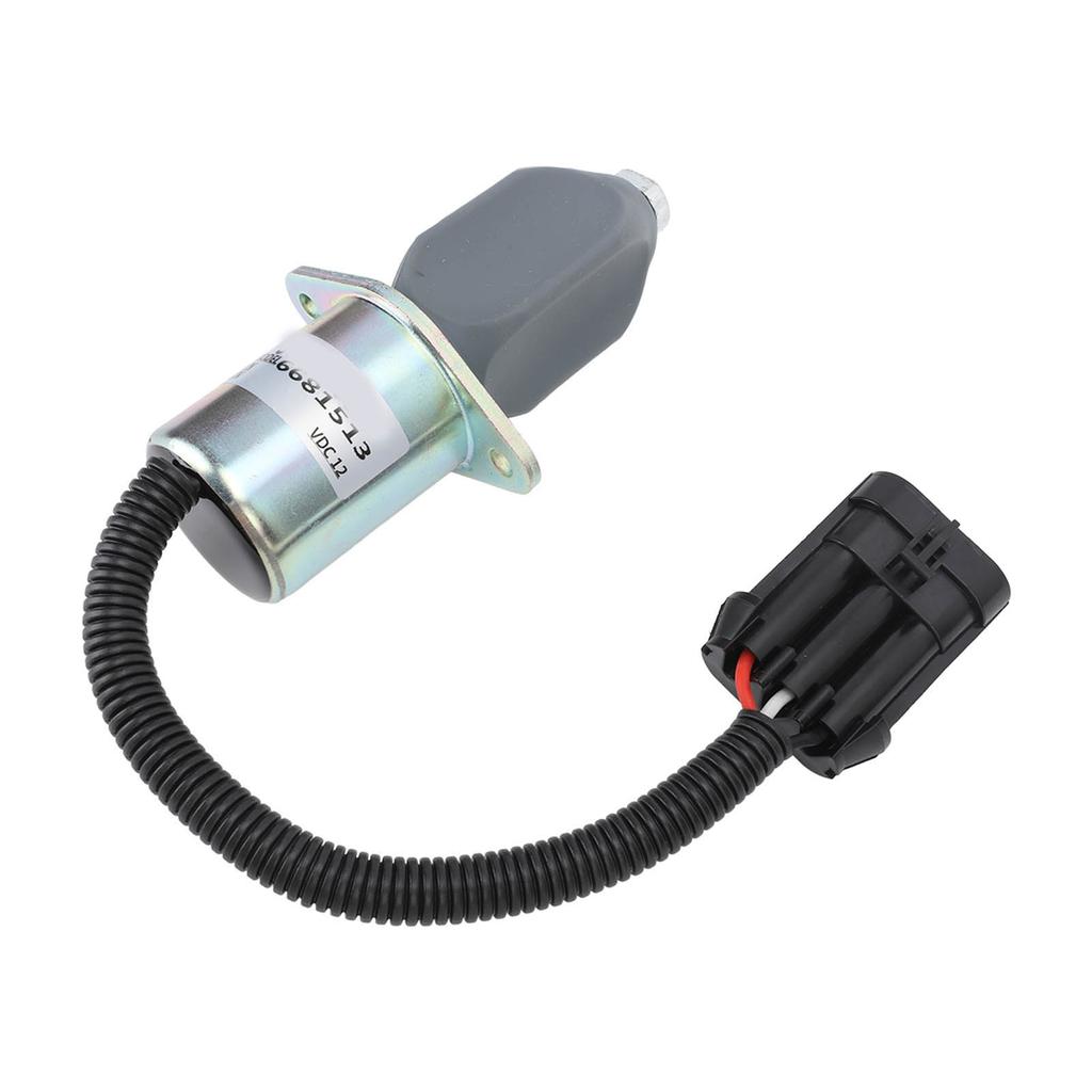Elektromagnet vypínání paliva 6681513 DC 12V Náhradní elektromagnet zastavení paliva pro Bobcat Loade A220 450 453