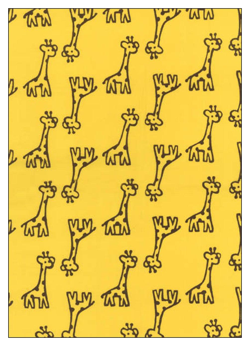 

Тенугуи с рисунком жирафа, окрашенный методом Нива-дзоме (полотенце для рук) - Крашение Тю-сэн, 100% хлопок, Япония,