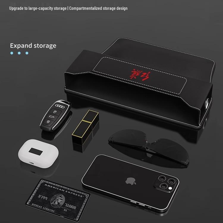 Compatible with Hongqi HS5/HS3/HS7/H5/H6/H7/H9 Car Seat Gap Storage Box