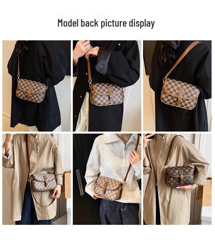 2025 Trendy Women's Crossbody Bag with Wide Strap - Chic Floral Design