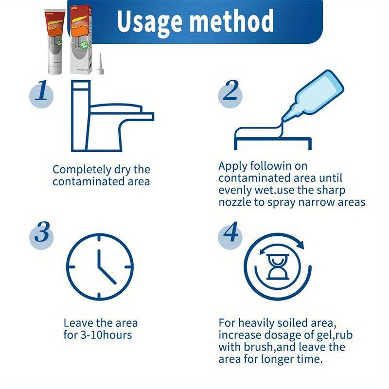 Effective Mold Mildew Cleaner Mold Remover Eco Friendly Gel Mildew Remover for Bathroom Washing Machine Refrigerator Strip