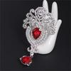 Fashion Luxury Rhinestone Crystal Waterdrop Brooch For Women Clothing Coat Jewelry Accessries Gifts