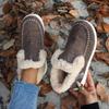 Winter new thick-soled snow boots women's fleece thickened fluff warm large size sewn bag women's cotton shoes