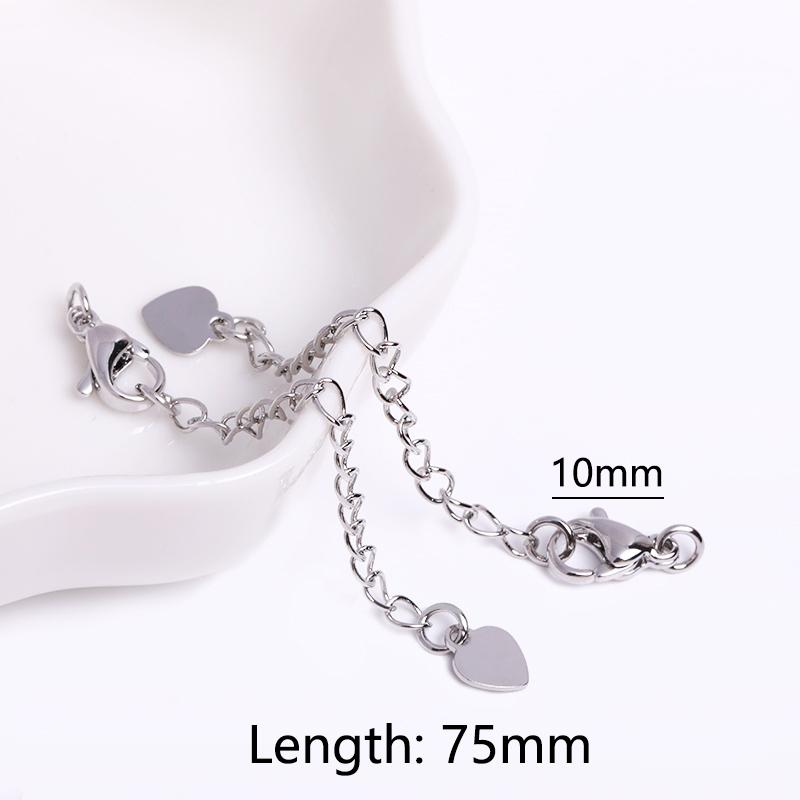 18 Karat Vergoldete 7,5 cm Verlängerungskette Für Schmuckherstellung, Handgefertigte DIY Armband Halskette Verlängerer Ketten Zubehör Teile