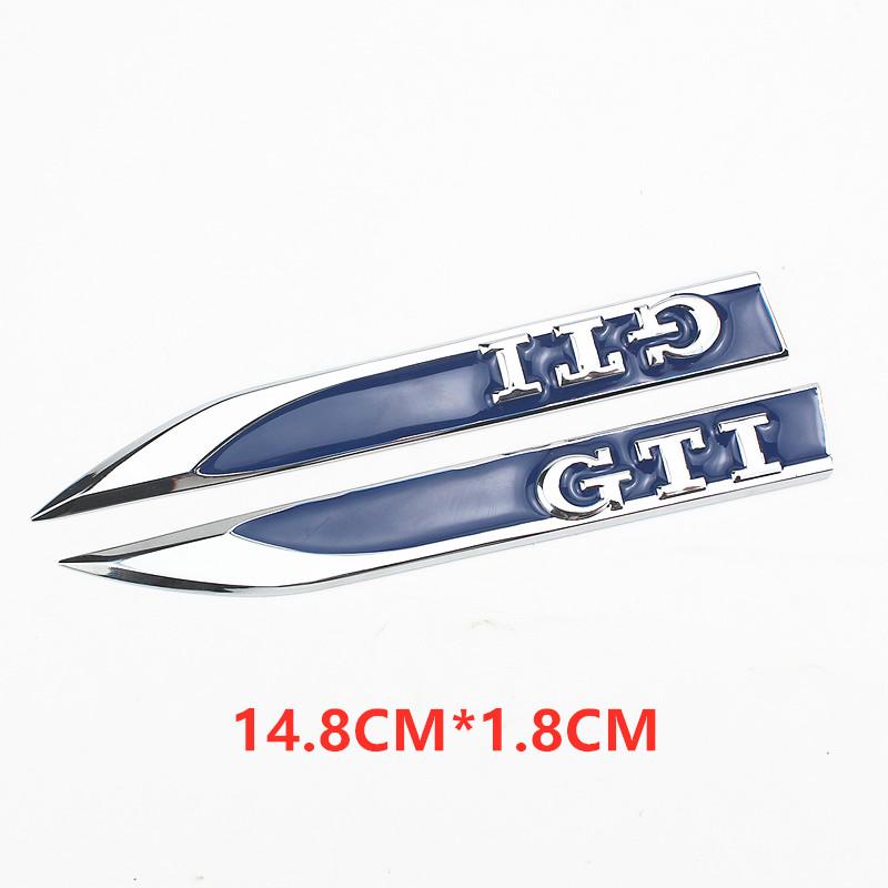 2026 New For VW VOLKSWAGEN Metal Sticker GTI Fender Side Emblem for VW Golf 2 3 4 5 6 7  GTI MK2 MK3 MK4 MK5 MK6 MK7 MK8 Fender