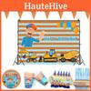 Blippi Birthday Party Supplies Paper Cups Plates Banner Straw Kids Balloon Decor