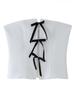 Lace Up Women Top Backless Sleeveless Bandage Female Vest Strappy Cut Out Holiday Summer Beachwear