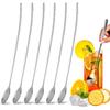 9.5-Inch Long Spoon, Ice Tea Spoons for Ice Cream, Coffee, Cocktail, Stainless Steel Long Spoons for Stirring, Long Handle Spoon, Set of 6