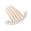 Korean Pearl Crystal Hairpin - Simple Updo Clip