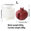 3D Big Red Open Pomegranate Candle Silicone Mold DIY Carving Art Aromatherapy Plaster Cake Decor Mold Home Decoration Gift
