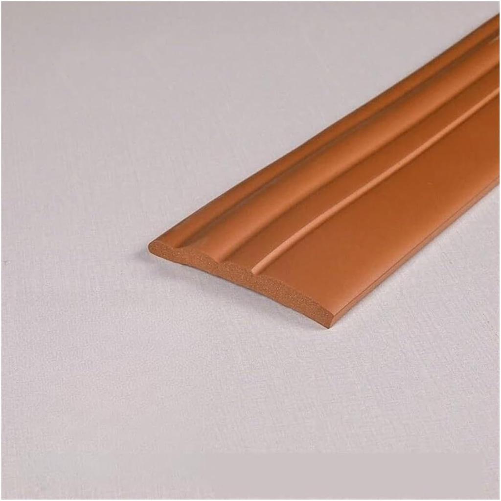 6.56Ft Flexible Wall Base Moulding Trim, Peel and Stick Rubber Baseboard Molding,4Inch Wide Flexible Molding Vinyl Wall Base Cove Base