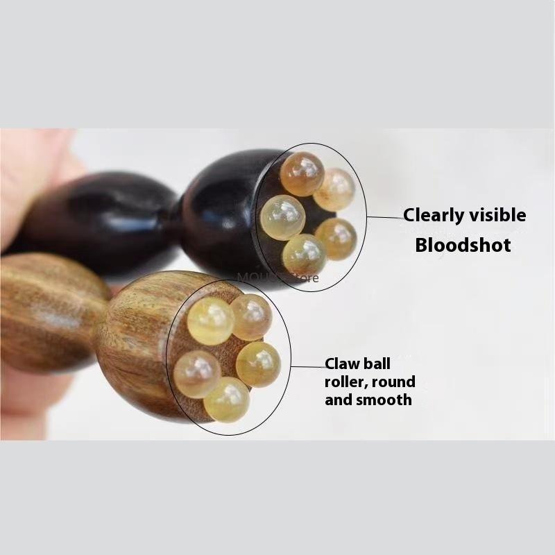 Seedpod Shape Massager Facial Physiotherapy Tool Smooth Face Massage Tools Resin Gua Sha Face Skin Care Massage Sticks Lotus