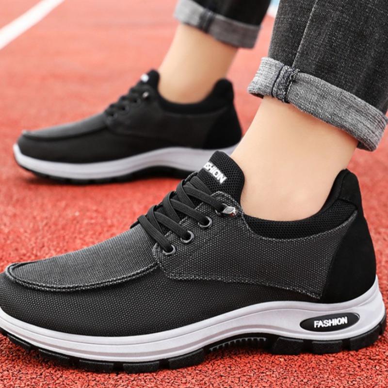 New Fashion Men's Shoes Fashion Casual Sneakers Outdoor Non-slip Walking Flats Lace Up Vulcanize Shoes for Men Hombre