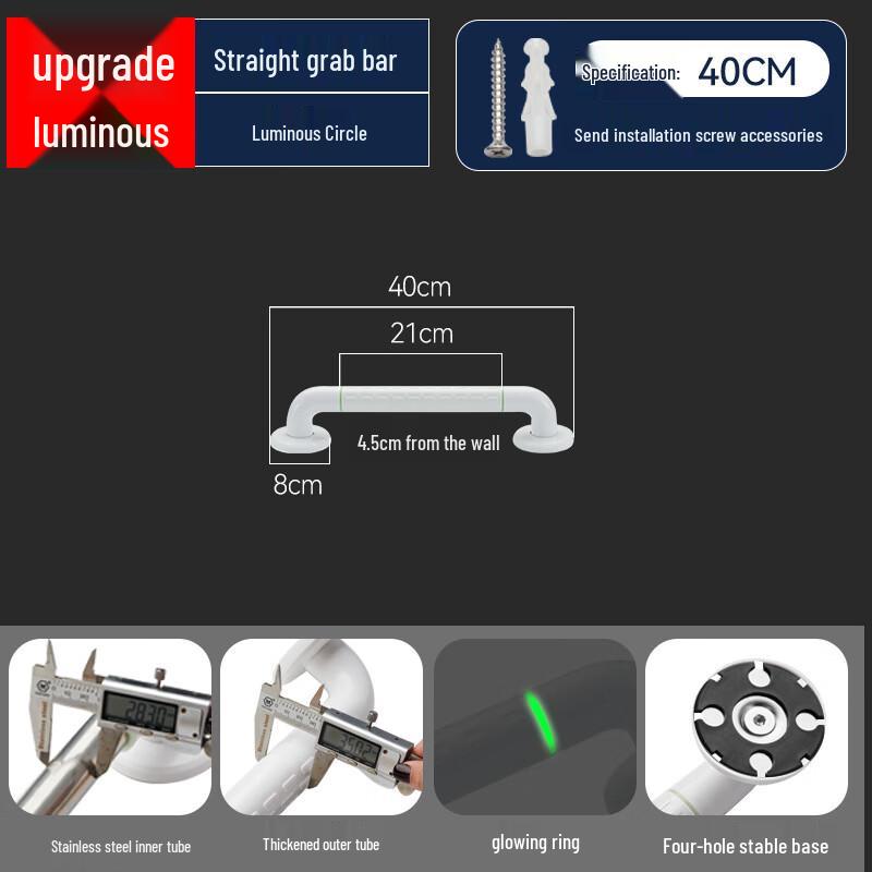 Stainless Steel Bathroom Safety Grab Bar