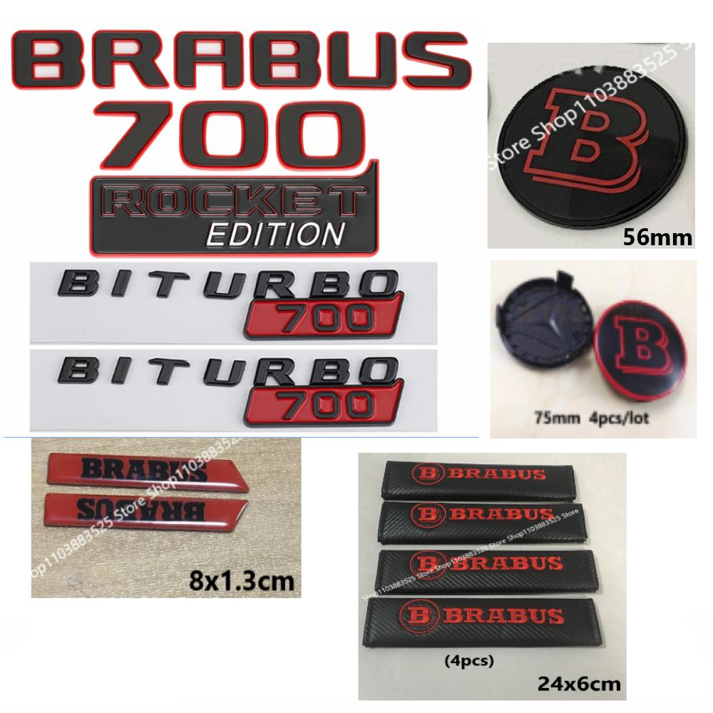Front Hood Rear Trunk Emblem Badge Sticker For Brabus W212 W204 G700 W463 W464 W221 W213 W206 GLC GLE W176 W177 GLS G800 Smart