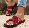 Write the new European and American breathable mesh in summer, fish mouth slippers, non-slip beach slippers