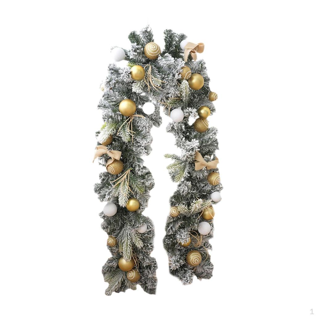 5.9ft Christmas Garland for Door Display and Event Decoration