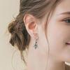 Christmas Cartoon Santa Claus Earrings With Shining Snow Details Premium Alloy Accessories For Women Teens