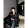 In-Stock 8901 Plus Size Korean Style Women's Leather Jacket (Casual, High-End, Loose Fit)