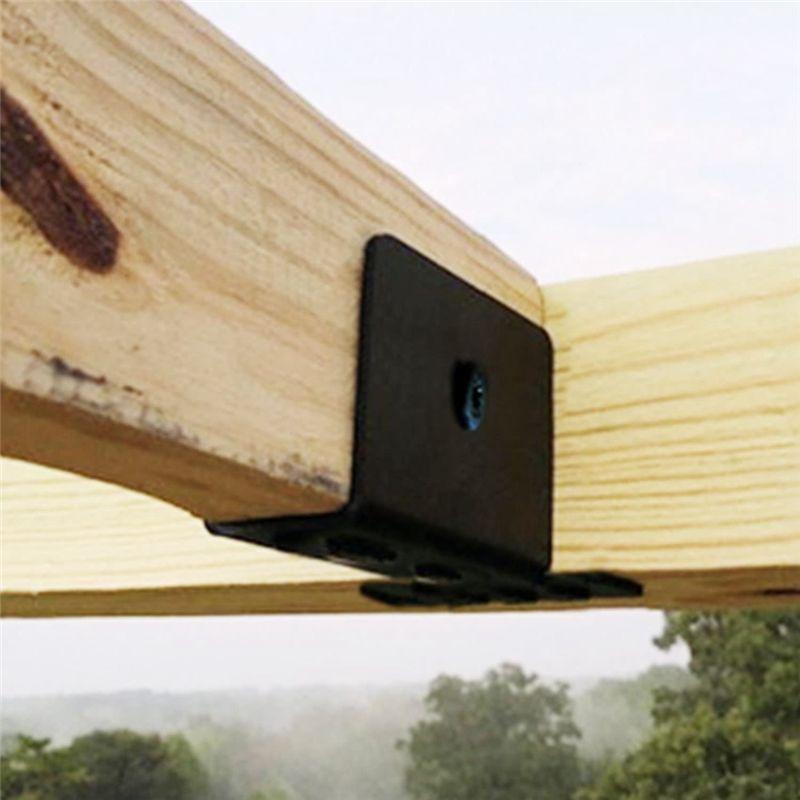 Stainless Steel Woodwork Pergola Kit - Upper Mount Bracket - Modular Sizing Pergola Hardware For 2 X 4 Lumber, Durable 8 Pack