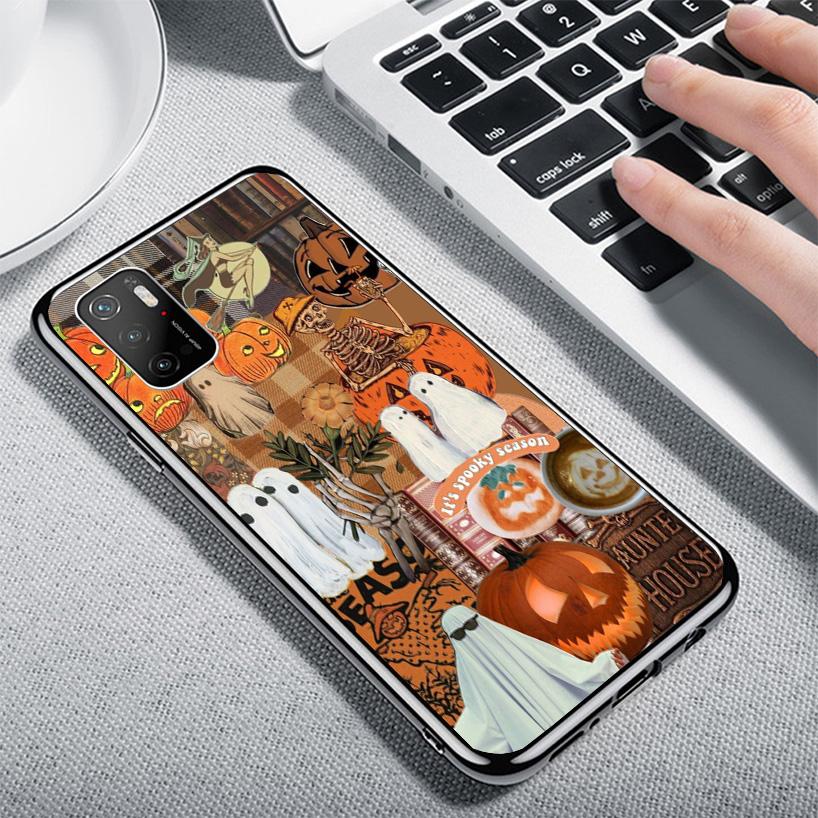 October Fall Halloween Spooky Pumpkin Phone Case For Xiaomi Poco X7 X6 X5 Pro F7 Ultra Redmi 15C 15 13C 13 12C 12 10 10A 10C 9 9