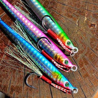 14g Metal Jig Fishing Bait Weight Hard Bait Trolling Gear for Bass Trout Diving Lures - Bass Fishing Equipment