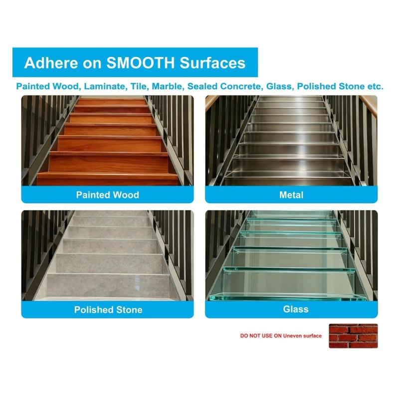 Anti Slip Tape 2Inch X 16.4 Ft High Tractions Grip Tape for Stair Step Anti Slip Stair Treads Outdoor Indoor Waterproof