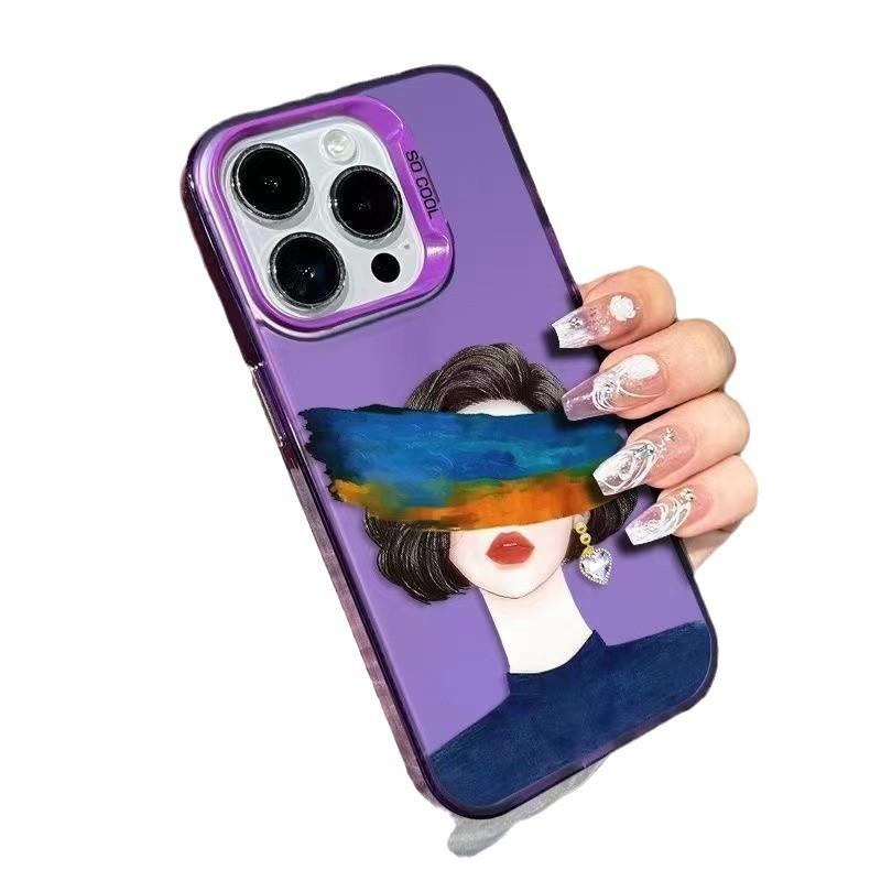 New Art Girl Applicable iPhone 17 Mobile Phone Case Apple 15promax/14 Anti-drop 13pro Personality 16