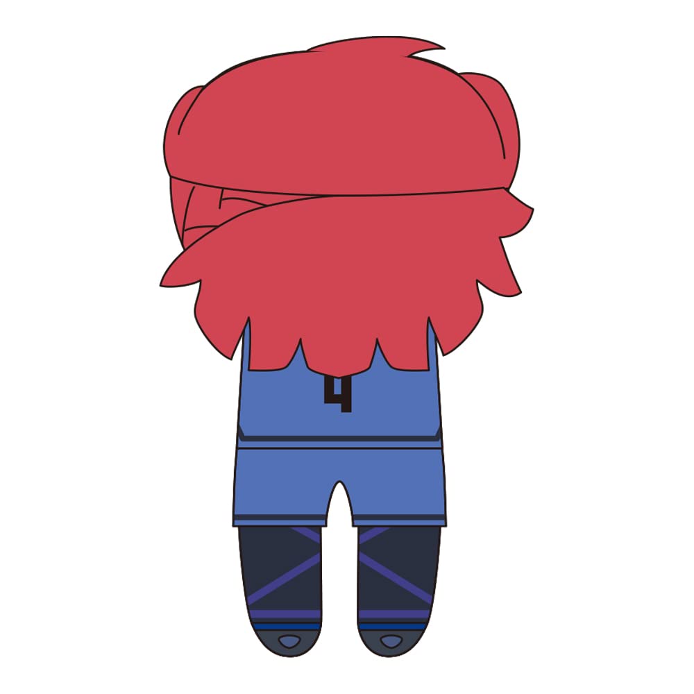 Blue Rock Lying Down Plush Toy Cut Leopard "Thin Horse" (S)