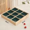 Wooden Four-Compartment Snack & Serving Tray