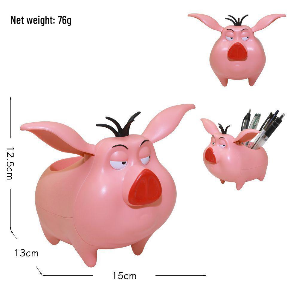 

Подставка для ручек «Летающий поросенок Нечжа»: Милое, многофункциональное мультяшное настольное украшение для студентов