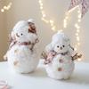 Christmas Snowman Decorations Party Supplie Lovely Plush Snowman Ornaments For Home Party Indoor Garden Outdoor Use