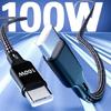 100W Rapid Charging USB C Cable Type C To Type C 1M Nylon Braided Fast Charging Cord For Electronics